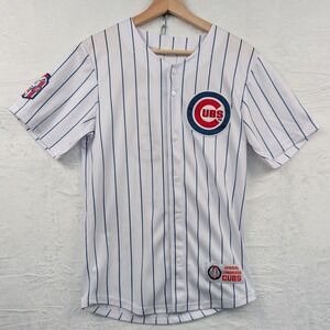 Lyrical Lemonade Chicago Cubs Jersey Men's M White Pinstripe Streetwear Baseball